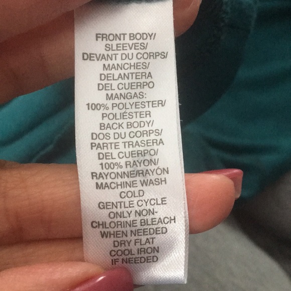 Ann Taylor LOFT Green Short Sleeve Shirt - Picture 6 of 6